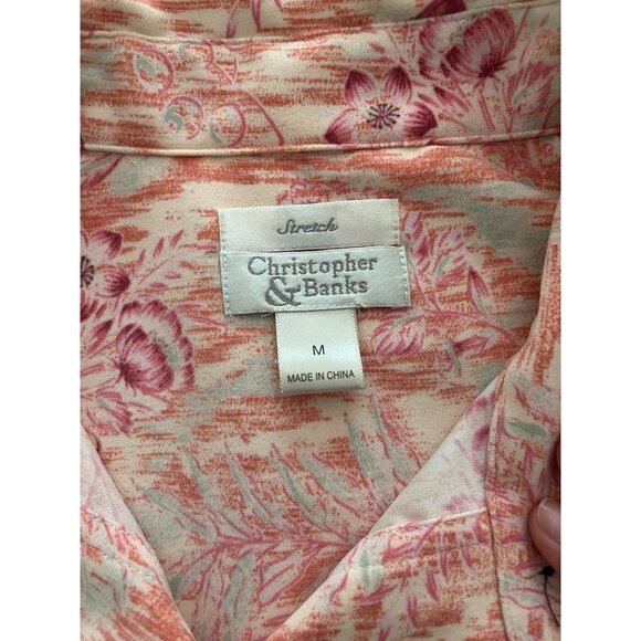 Vintage EUC Christopher & Banks Floral Print Button-Up Jacket - Picture 5 of 6